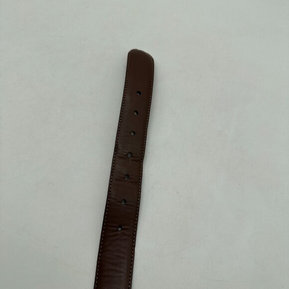 EUC Columbia Mens Brown Leather Belt Size 46 KFT - Picture 4 of 4